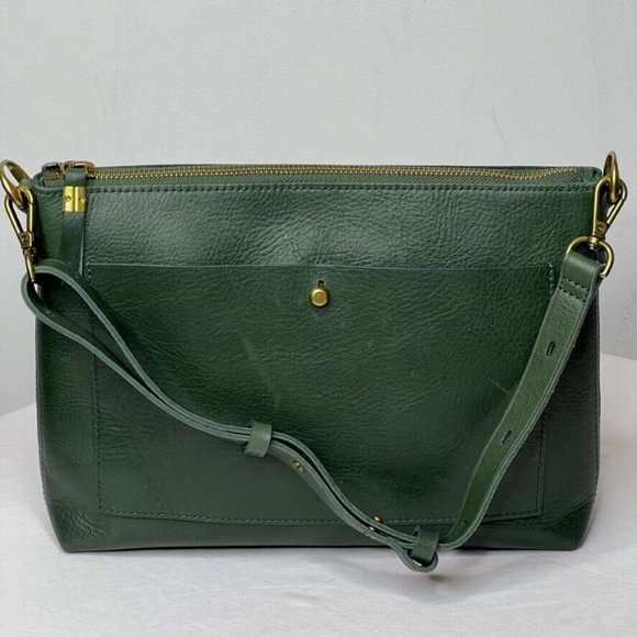 Madewell Womens $158 Transport Shoulder Crossbody Bag Forest Green NC275 - Picture 10 of 10